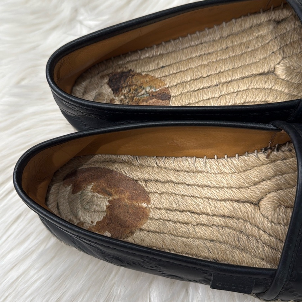 GUCCI Micro Guccissima Leather Espadrilles - Picture 6 of 16